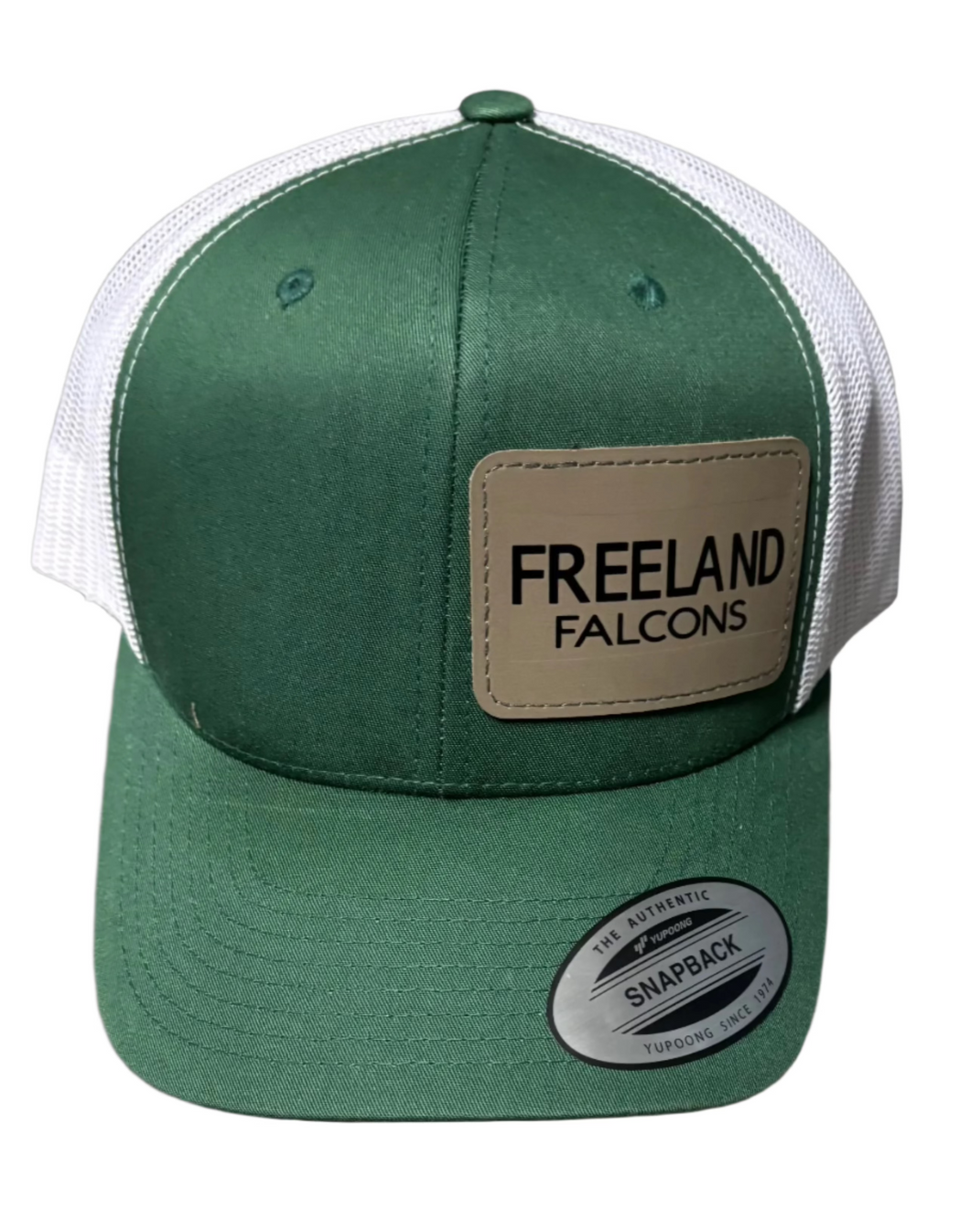 Freeland Leather Patch Snapback Hat