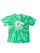 Load image into Gallery viewer, Youth Falcon Stripe Tie Dye Tee