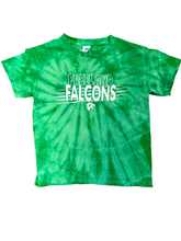 Load image into Gallery viewer, Youth Falcon Stripe Tie Dye Tee