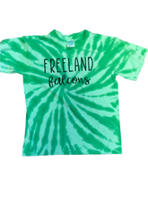 Load image into Gallery viewer, Youth Falcon Stripe Tie Dye Tee