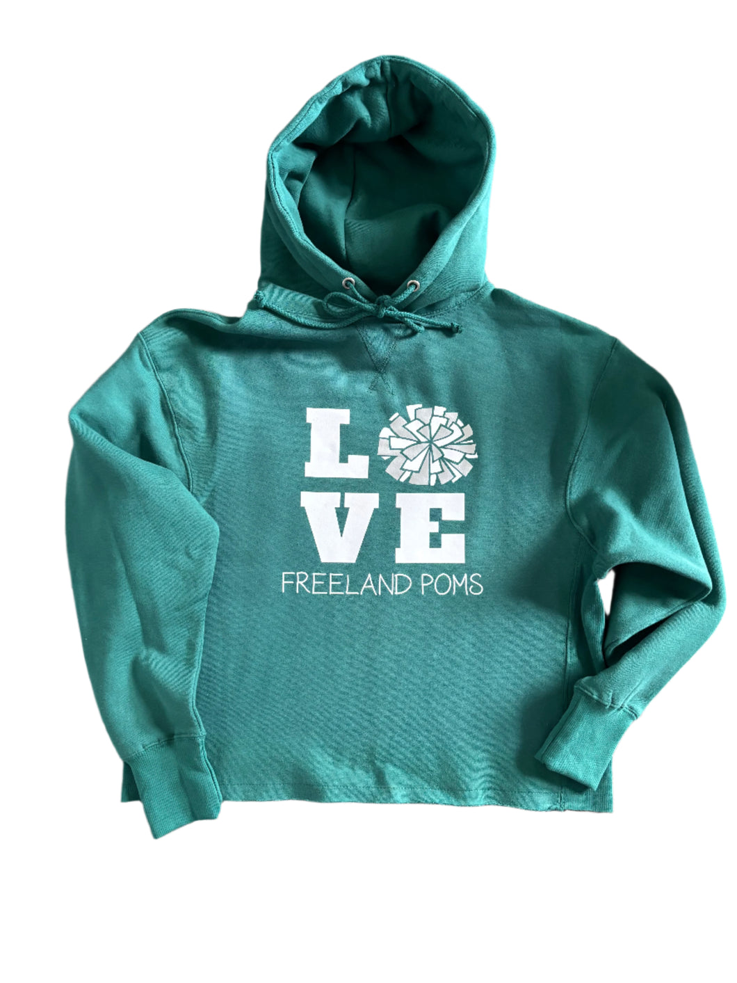 Ladies Falcon Love Boxy Pullover Hood - Pom or Cheer