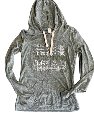 Ladies Hooded Tee - Pom (Med)