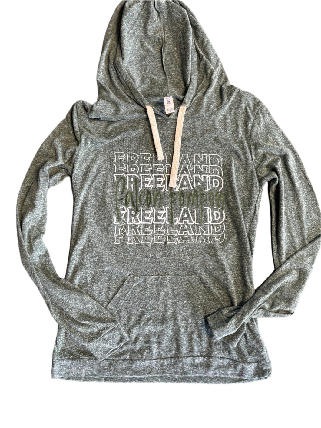 Ladies Hooded Tee - Pom (Med)