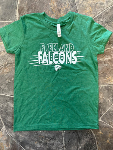 Youth Freeland Falcons Stripe Tee