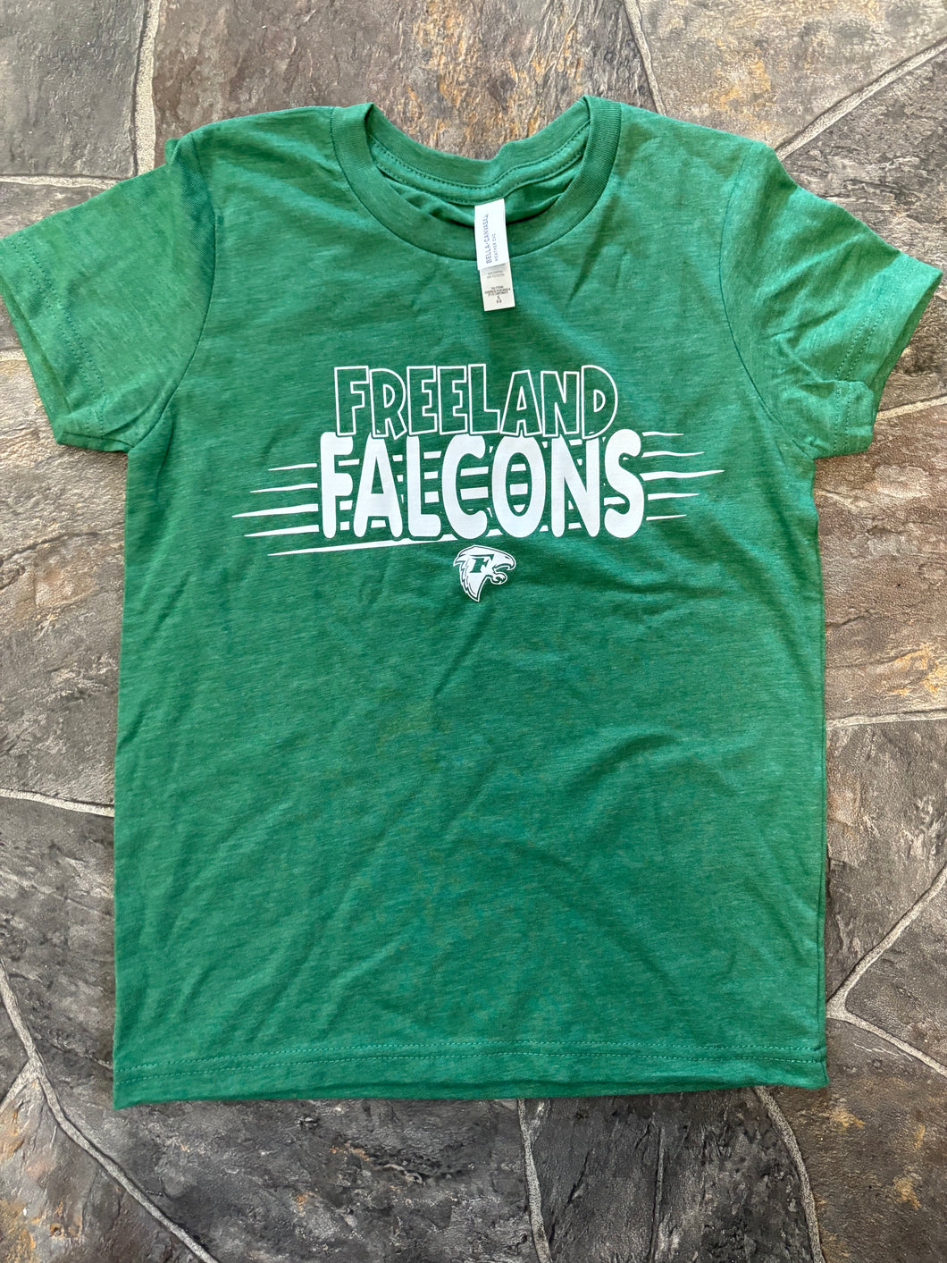 Youth Freeland Falcons Stripe Tee