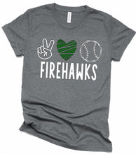 Load image into Gallery viewer, Peace Love Firehawks (Tee or Tank)