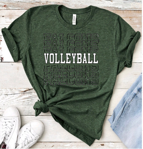 Falcon Repeat Volleyball Tee