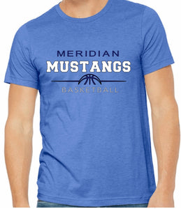 (MM) - Mustangs Basketball Short Sleeve Tee