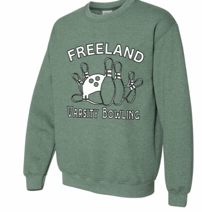 Bowling Heather Green Crew Neck